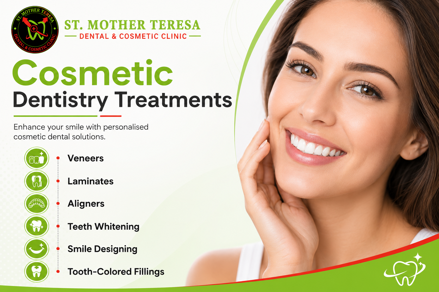 Cosmetic dentistry smile treatment